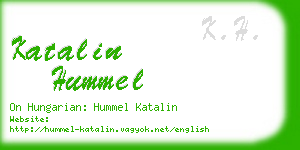 katalin hummel business card